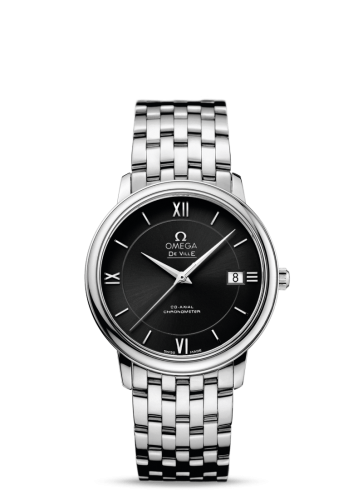 Omega De Ville Prestige Co-Axial 36.8 Stainless Steel / Black / Bracelet